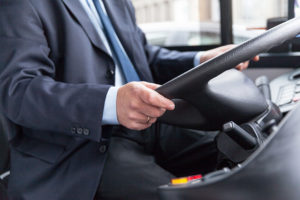 Bus or coach driver protection door
